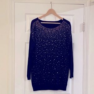 Worthington Black Gold Festive Tunic Length Top XL